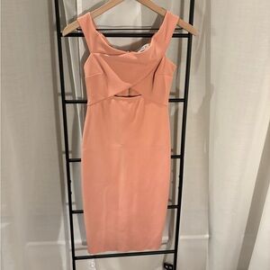 Bec & Bridge Peach Midi Dress, Size 4 US